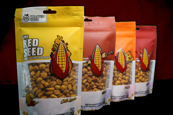 12 Mixed Pack of The Red Seed Corn Nuts (NON-GMO)
